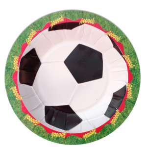 Plato Pastelero Balon Futbol 10 pzas