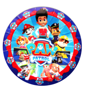 Plato Pastelero Paw Patrol 10 pzas
