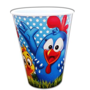 Vaso Desechable Gallinita Pintadita 10 pzas