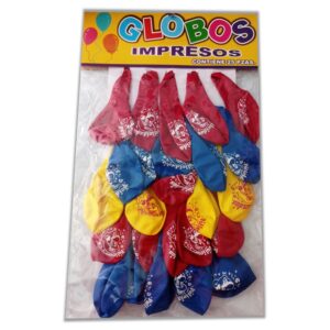 Latex Impreso Mario Bros con 25 pzas