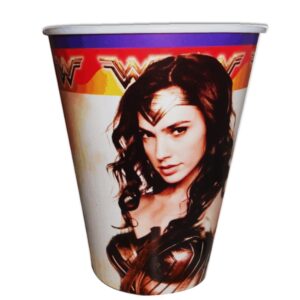 Vaso Desechable Mujer Maravilla 10 pzas