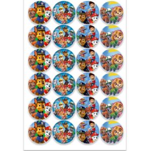Etiqueta Redonda 3cm Paw Patrol 50 pzas