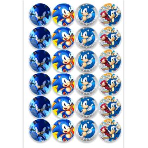Etiqueta Redonda 3cm Sonic 50 pzas