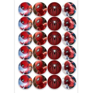Etiqueta Redonda 3cm Spiderman 50 pzas