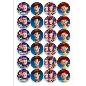 Etiqueta Redonda 3cm Toy story 50 pzas