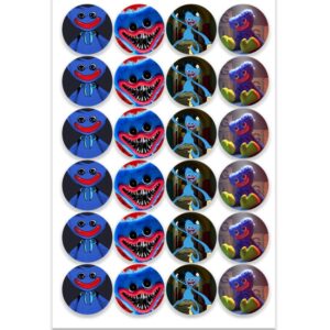 Etiqueta Redonda 3cm Huggy Wuggy 50 pzas