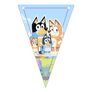 Banderin Felicidades Bluey Decoración para Fiesta