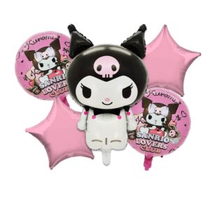 Set Globos Metalicos Kuromi