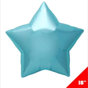 Estrella Metalica 18" Azul Cielo