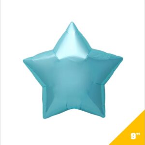 Estrella Metalica 9" Azul Cielo