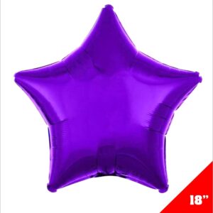 Estrella Metalica 18" Morada