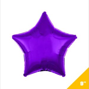 Estrella Metalica 9" Morada