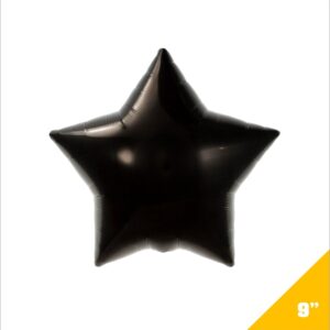 Estrella Metalica 9" Negra