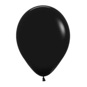 Globos Látex liso Negro 10" con 50pzas