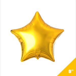Estrella Metalica 9" Oro
