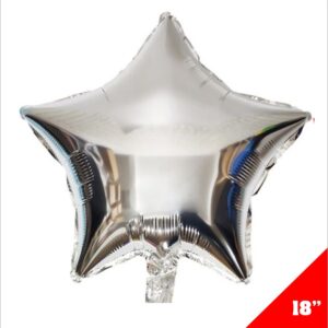 Estrella Metalica 18" Plata