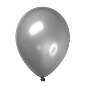 Globos Látex liso Plata 10" con 50pzas