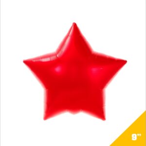 Estrella Metalica 9" Roja