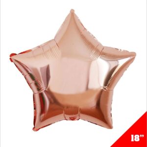 Estrella Metalica 18" Rosa Gold