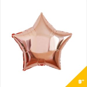 Estrella Metalica 9" Rosa Gold
