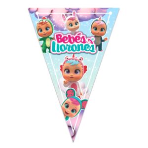 letrero banderin bebe llorones