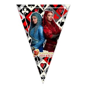 letrero banderin felicidades Descendientes Rise Of Red