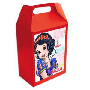 caja dulcera personalizada blanca nieves