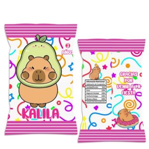 chip bag personalizada capibara