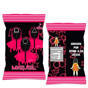 chip bag personalizada juego del calamar