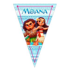 letrero banderin felicidades moana