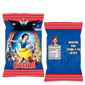 chip bag dulceras personalizada blanca nieves