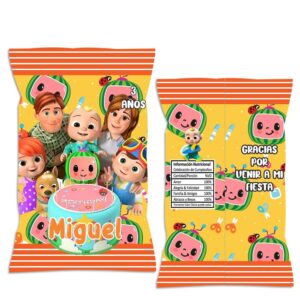 chip bag dulceras personalizada cocomelon