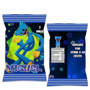 chip bag dulceras personalizada hot wheels Huggy Wuggy