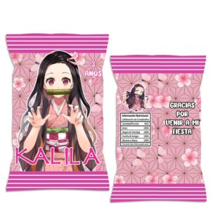 chip bag dulceras personalizada DEMON SALYER nesuko