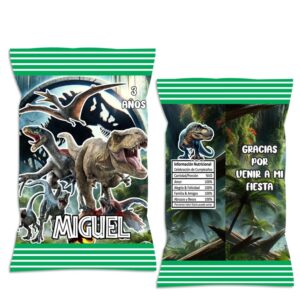 chip bag dulceras personalizada Jurassic World