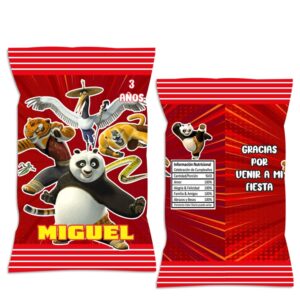 chip bag dulceras personalizada Kung Fu Panda