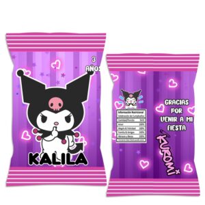 chip bag dulceras personalizada kuromi