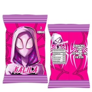chip bag dulceras personalizadas Spider Gwen Stacy