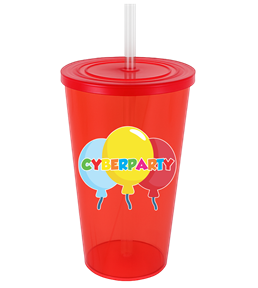 Vaso con Popote