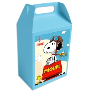 caja dulcera personalizada fiesta snoopy
