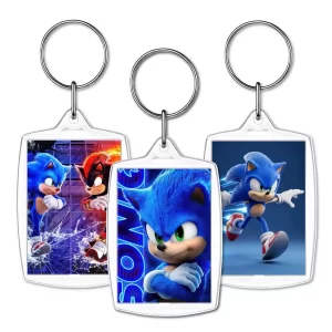 llavero de acrilico personalizado recuerdo fiesta SONIC