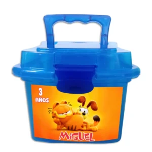 lonchera de plastico dulcera personalizada personaje garfield