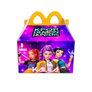 Cajitas para dulces estilo Mc Meal/Cajita Feliz personalizadas guerreras k pop
