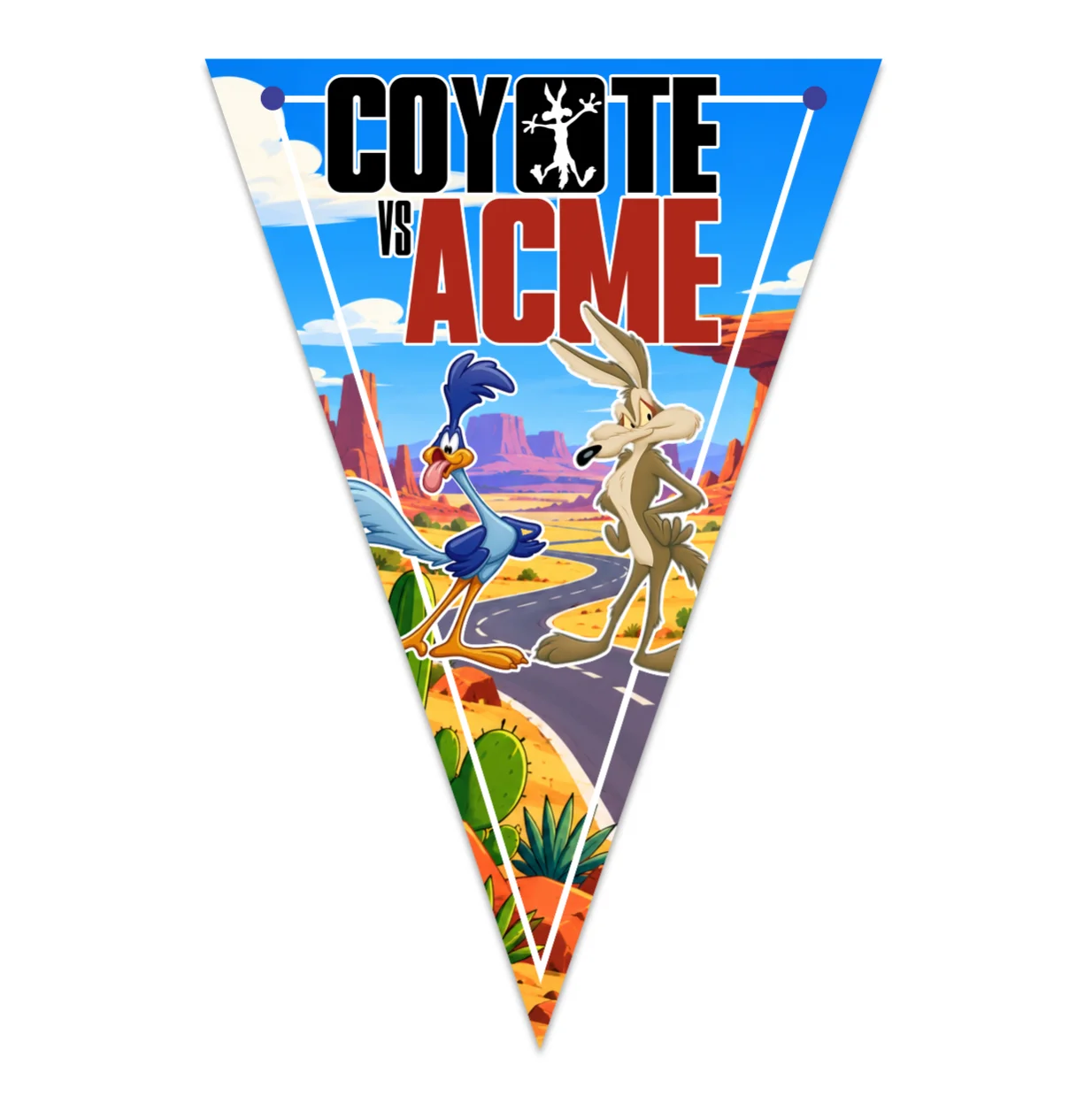 banderin felicidades Coyote y Correcaminos