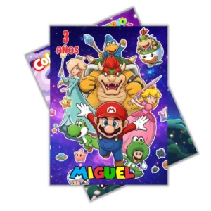 MINI LIBRO PERSONALIZADO Mario Bros Galaxy