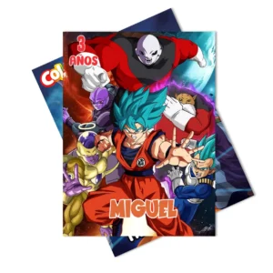mini libro para colorear personalizado dragon ball